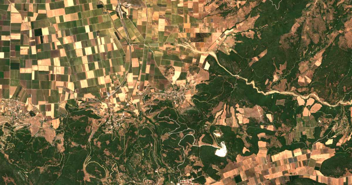 Carte satellite de Pournárion