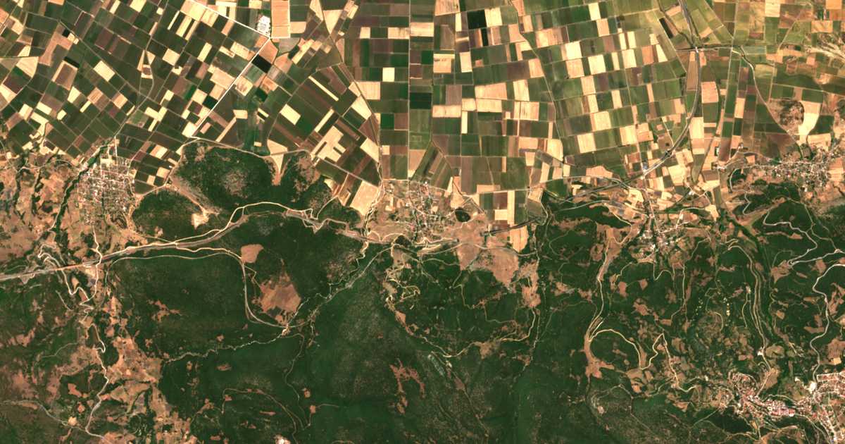 Carte satellite de Velesiótes