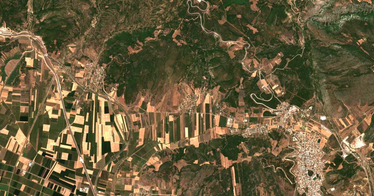 Carte satellite de Agriliá