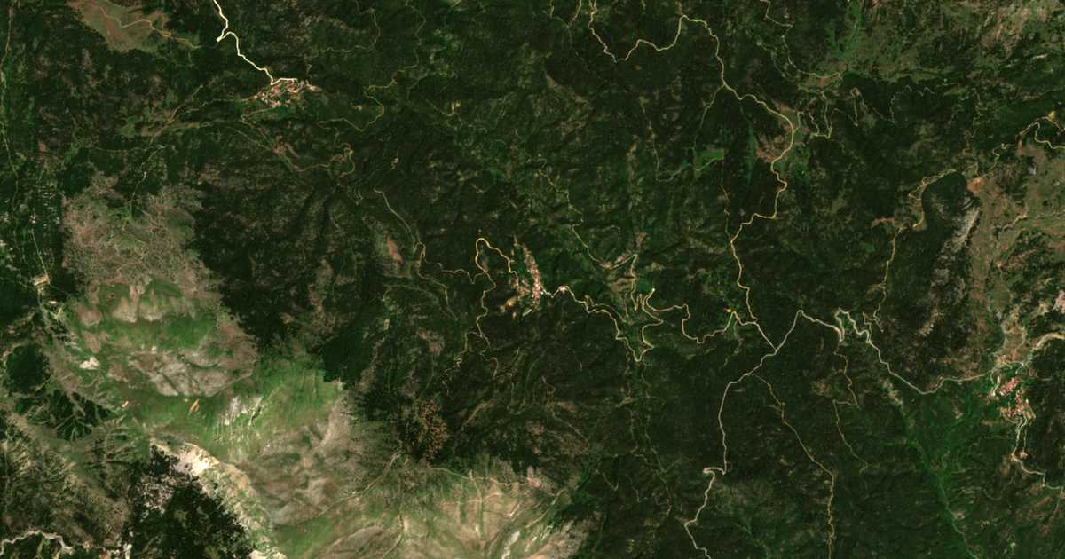 Carte satellite de Dáfni