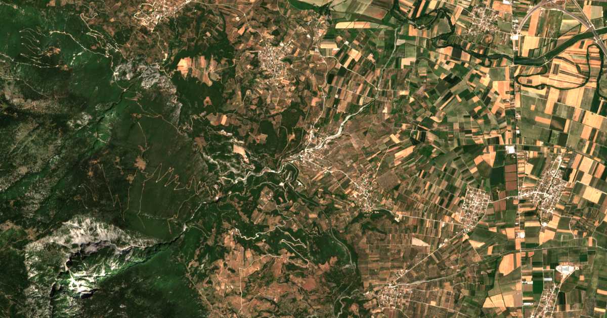Carte satellite de Gorgopótamos