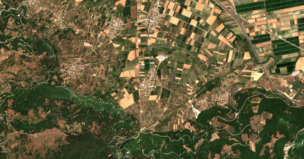 Carte satellite de Irákleia