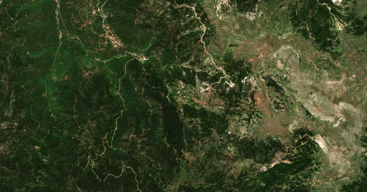 Carte satellite de Neochóri