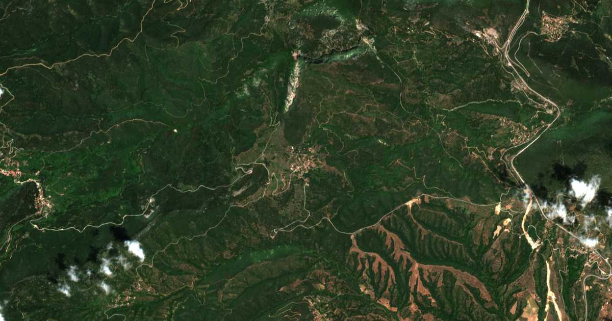 Carte satellite de Oíti