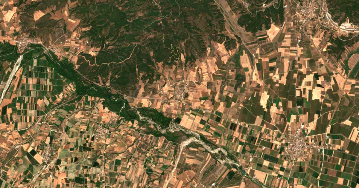Carte satellite de Zileftón