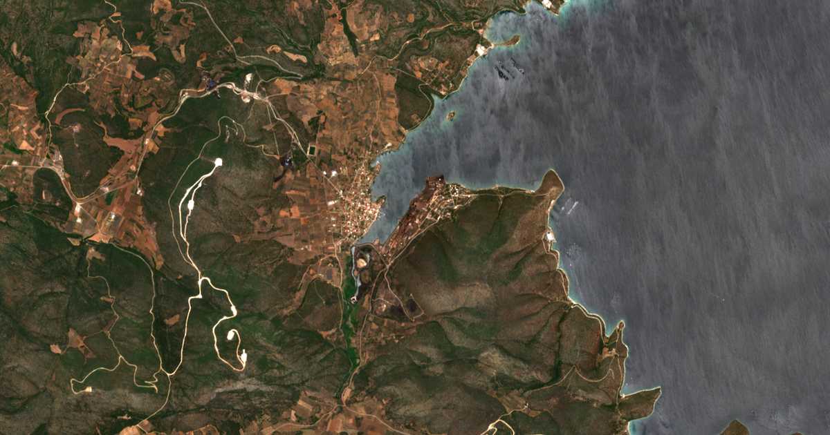 Carte satellite de Metalleía
