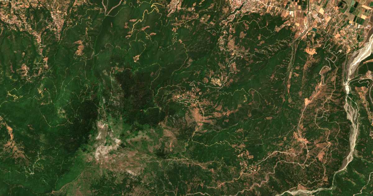 Carte satellite de Áno Kallithéa