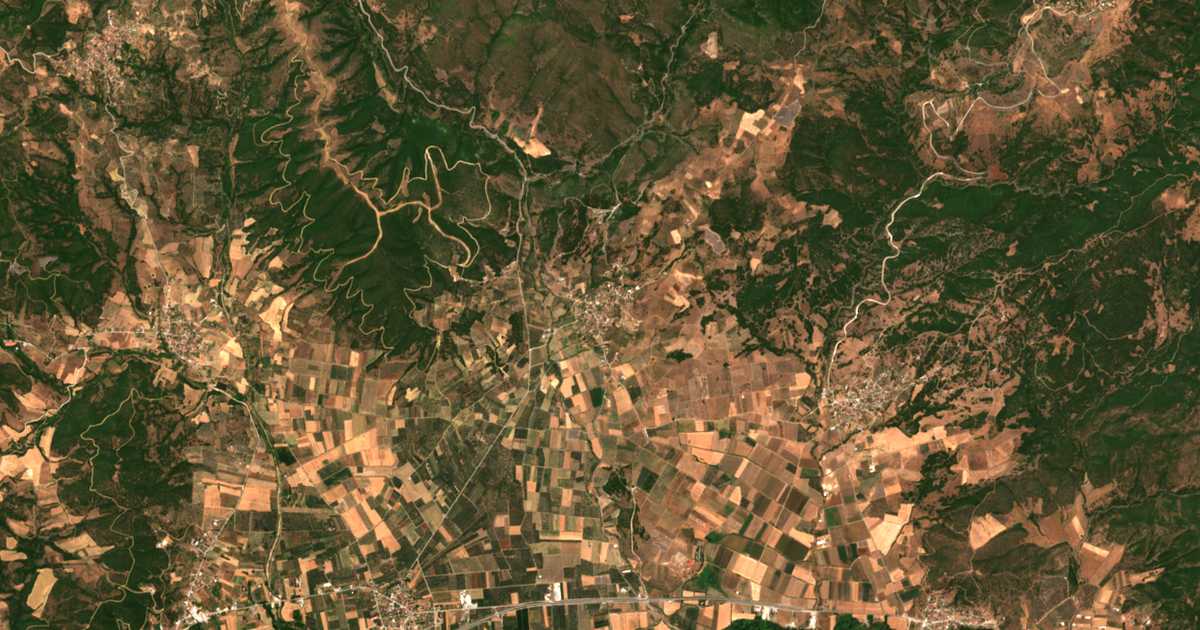 Carte satellite de Archánion