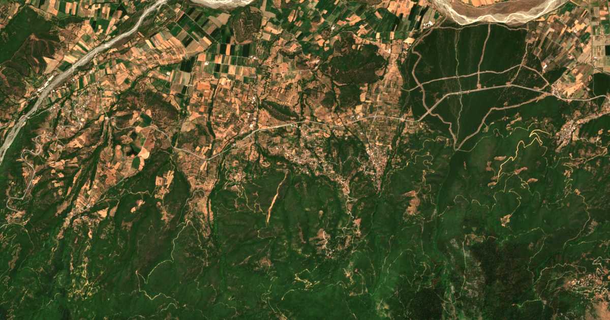 Carte satellite de Ftéri