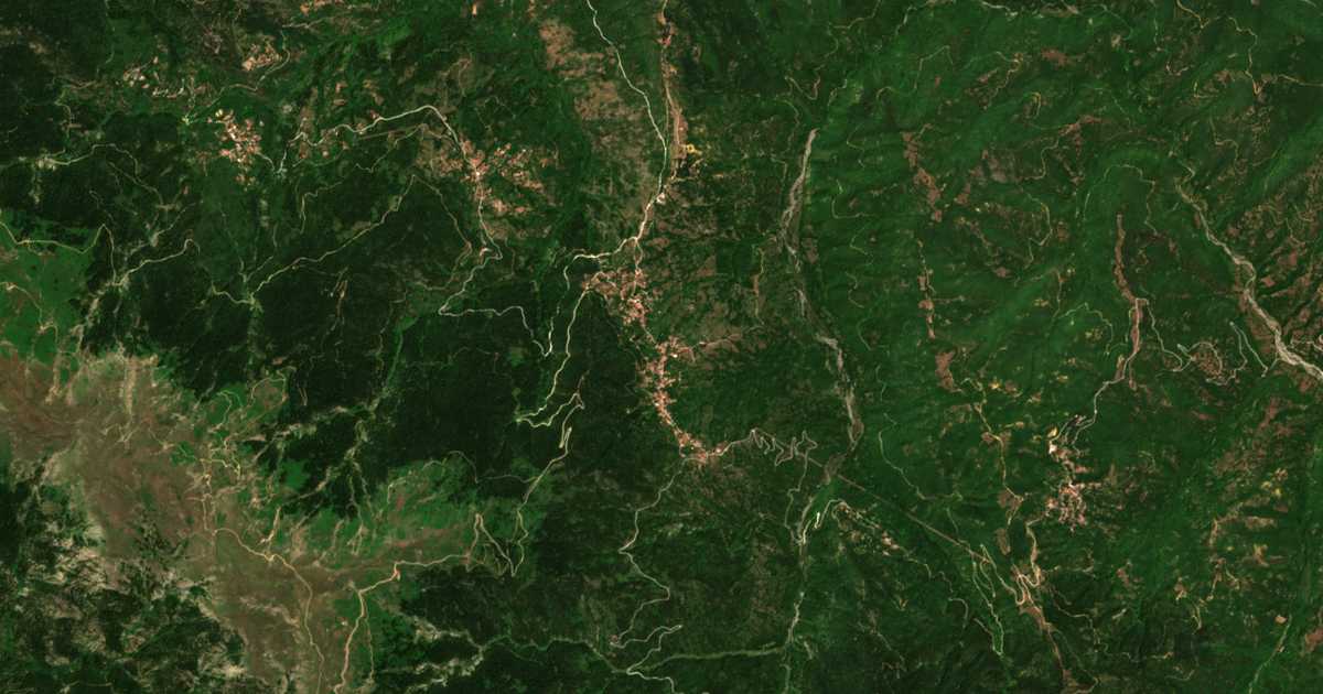 Carte satellite de Gardiki