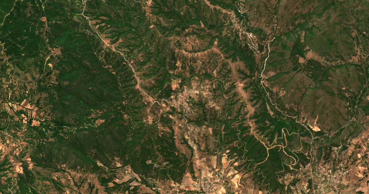 Carte satellite de Giannitsoú