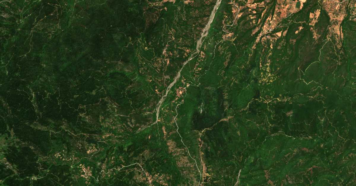 Carte satellite de Kanália