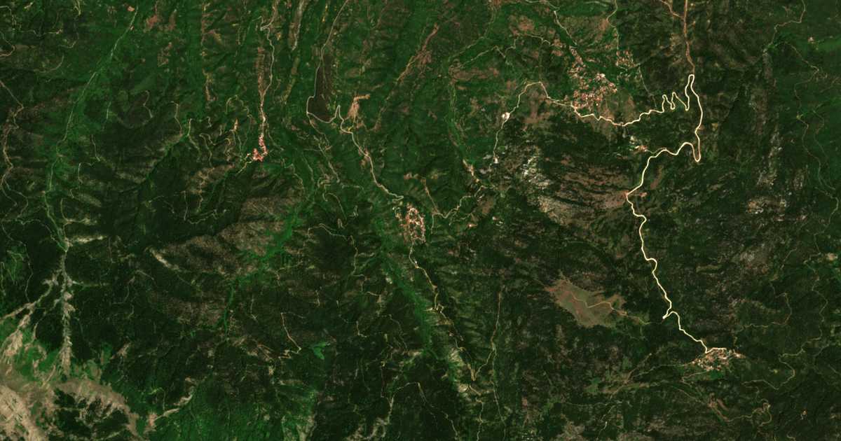 Carte satellite de Kolokythiá