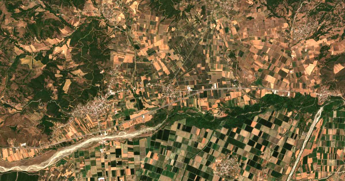 Carte satellite de Mákri