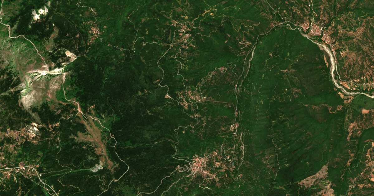 Carte satellite de Megáli Kápsi
