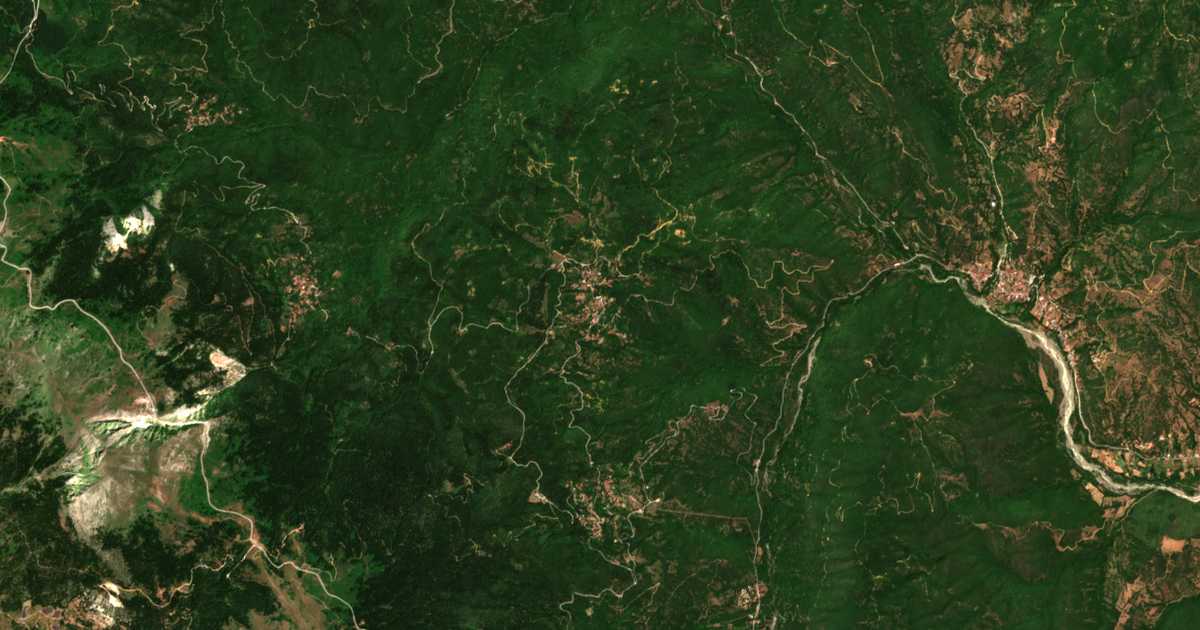 Carte satellite de Merkáda