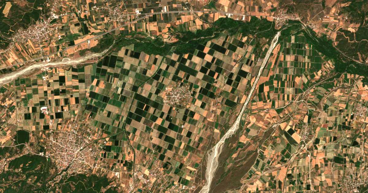Carte satellite de Mesopotamiá