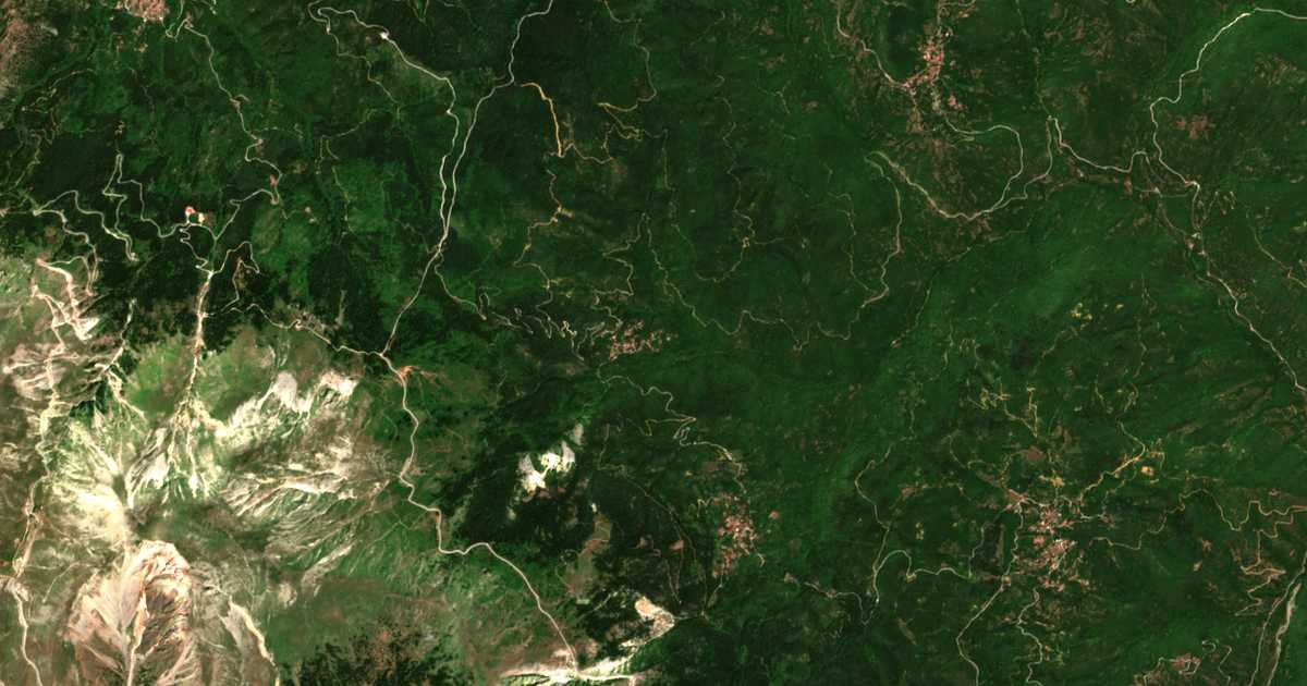 Carte satellite de Neochórion