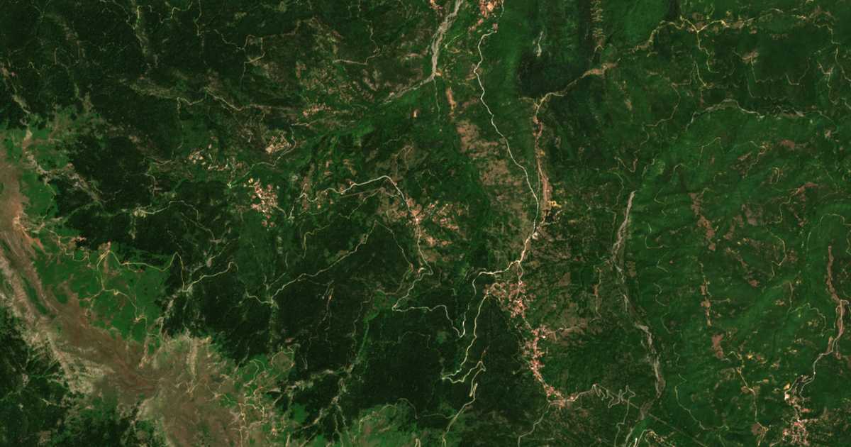 Carte satellite de Palaiochórion