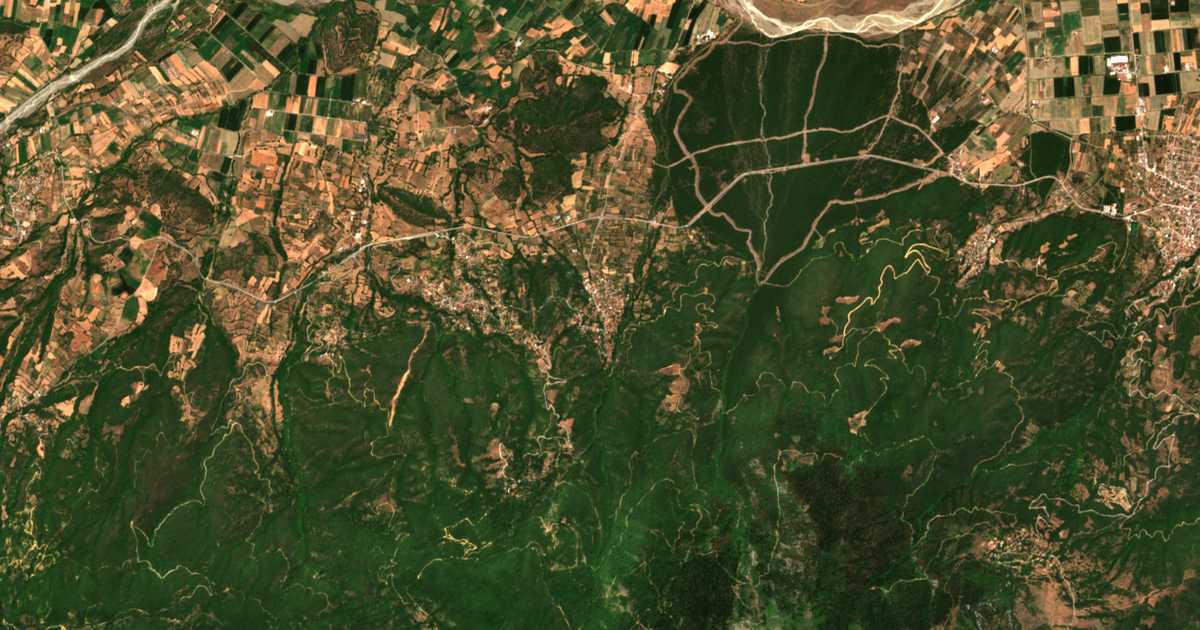 Carte satellite de Palaiovrácha