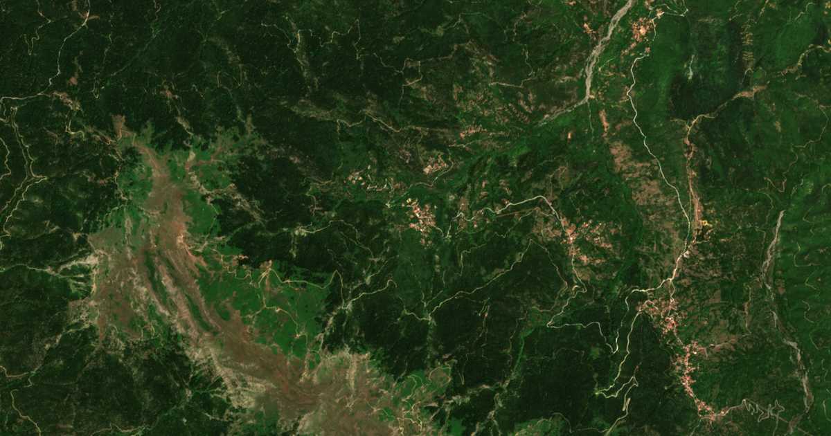 Carte satellite de Pougkákia