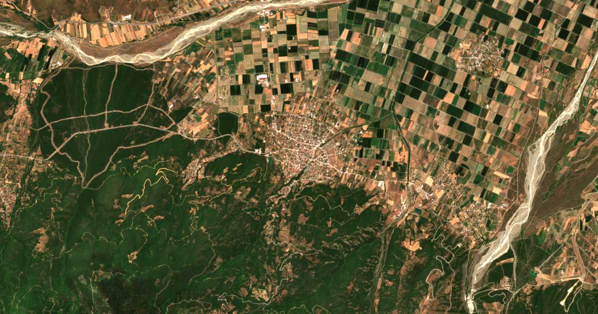 Carte satellite de Sperchiáda