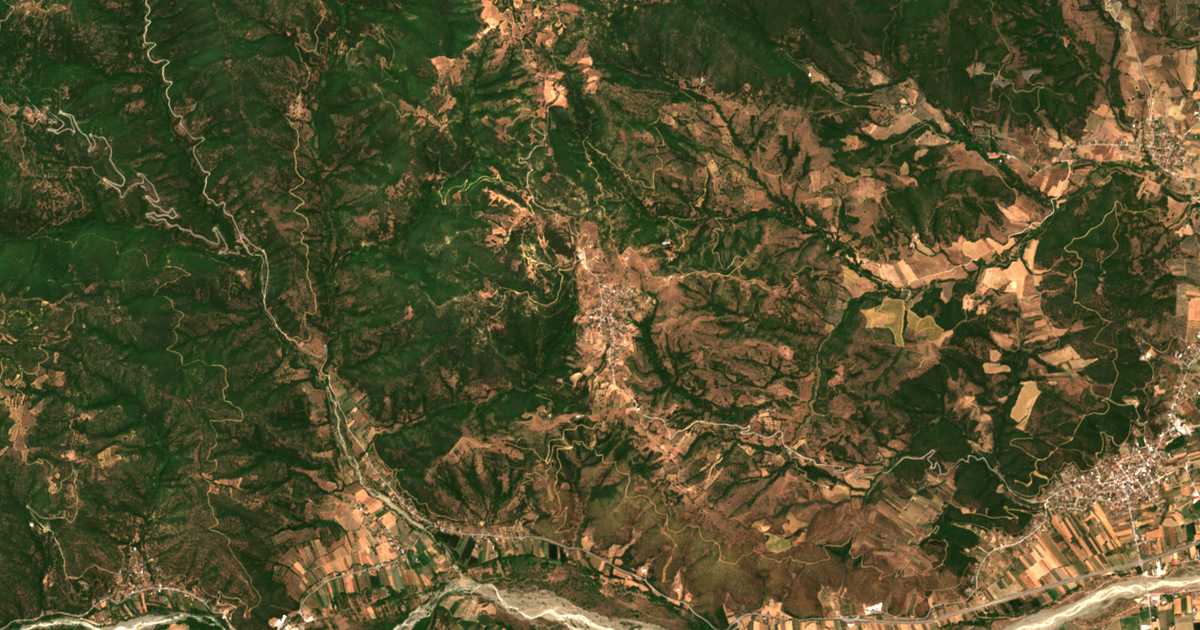 Carte satellite de Tsoúkka