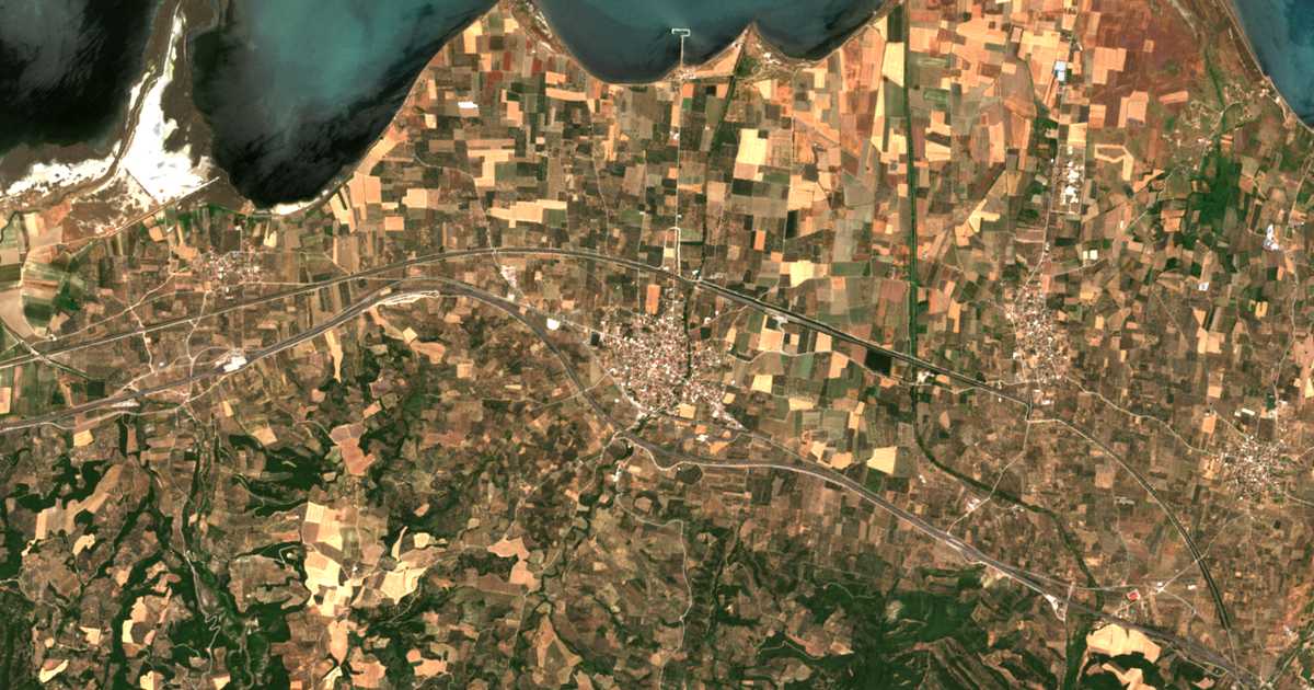 Carte satellite de Mólos