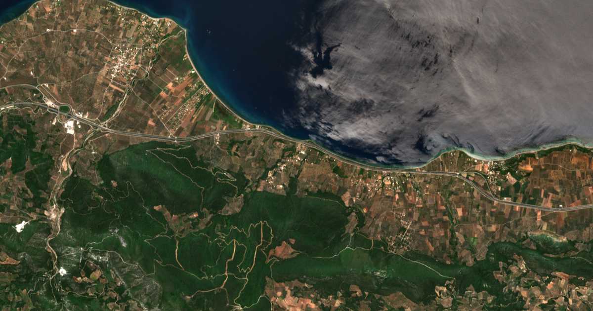 Carte satellite de Néa Ágnanti