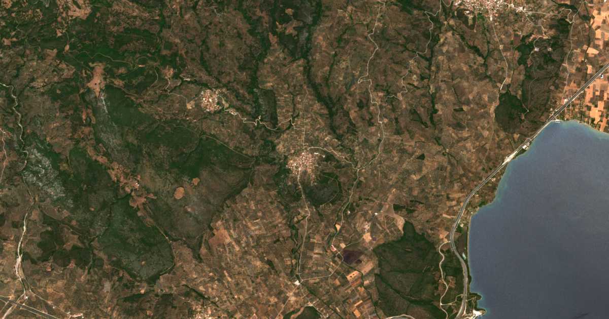 Carte satellite de Néa Spartiá