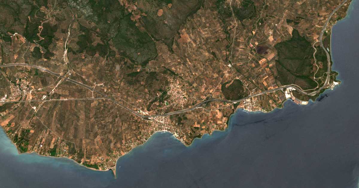 Carte satellite de Ráchai