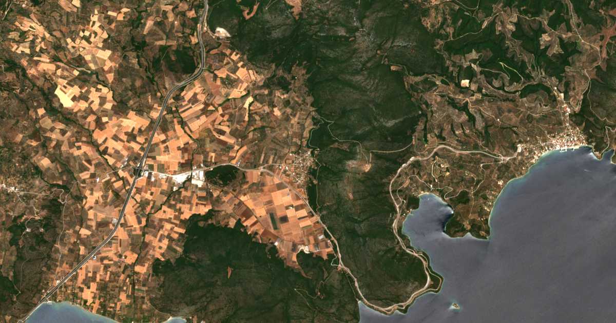 Carte satellite de Vathýkoilon