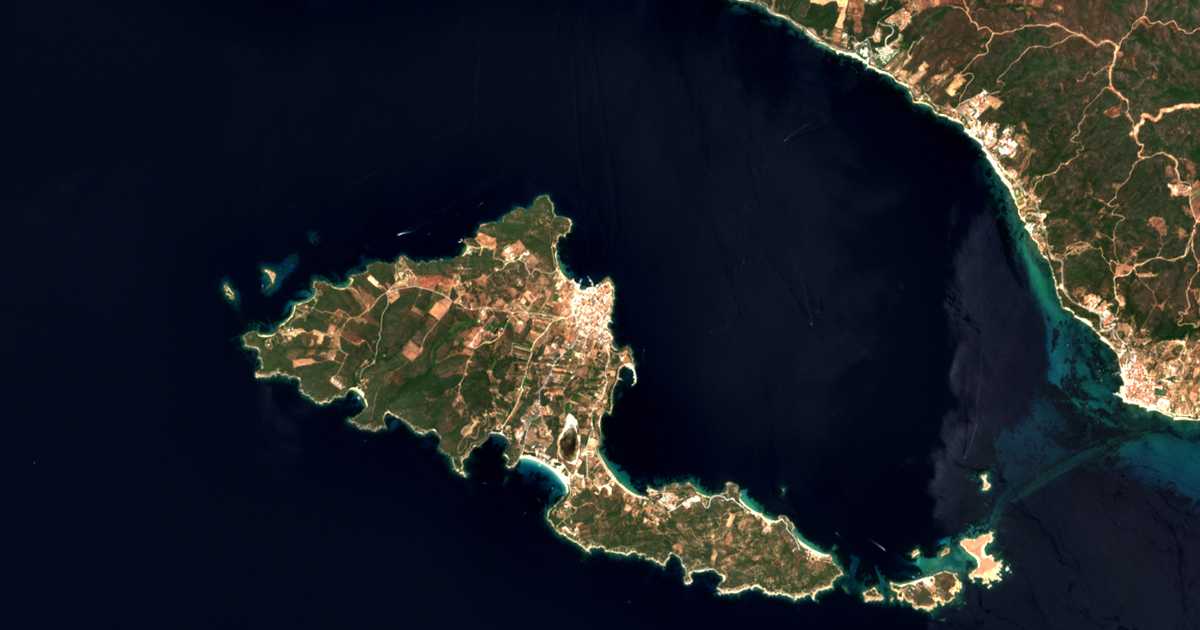 Carte satellite de Ammoulianí