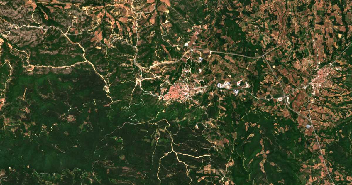 Carte satellite de Arnéa