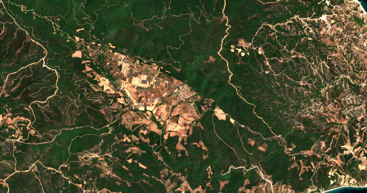Carte satellite de Gomáti