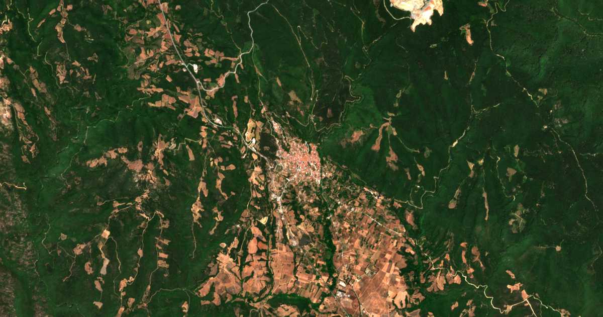 Carte satellite de Megáli Panagía