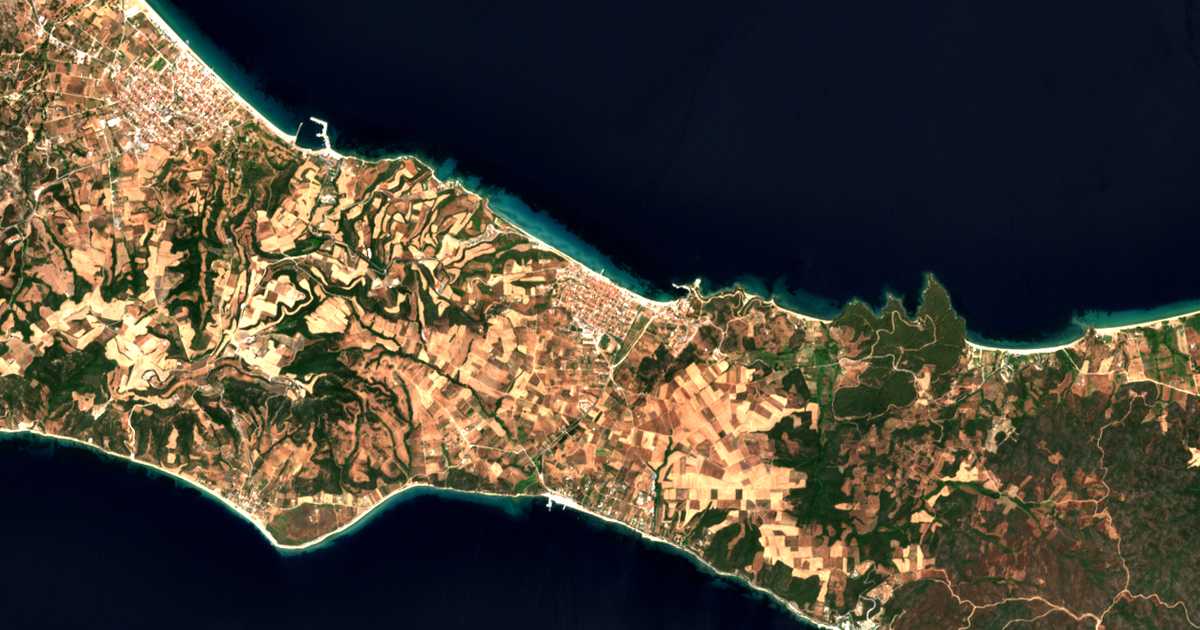 Carte satellite de Néa Róda