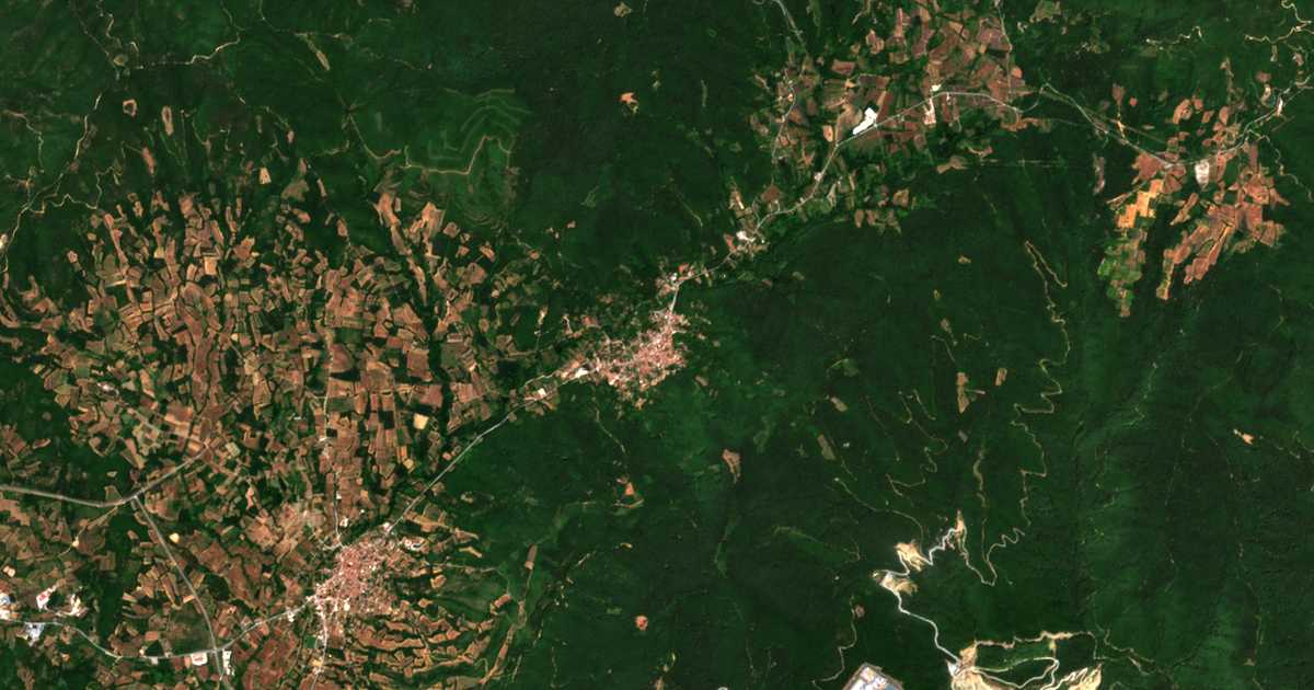 Carte satellite de Neochóri