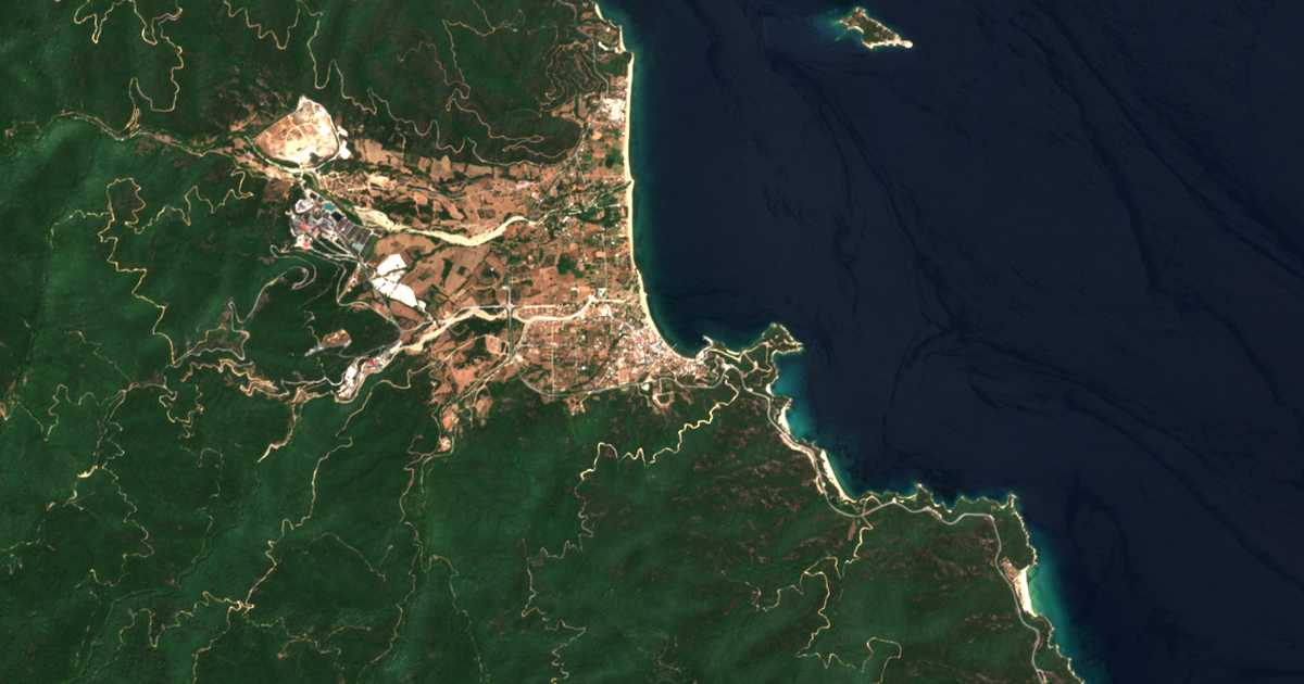 Carte satellite de Olympiáda