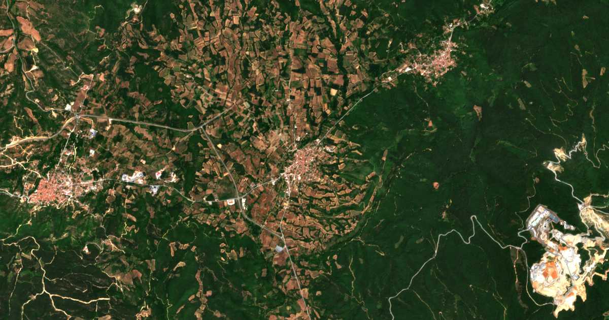 Carte satellite de Paleochóri