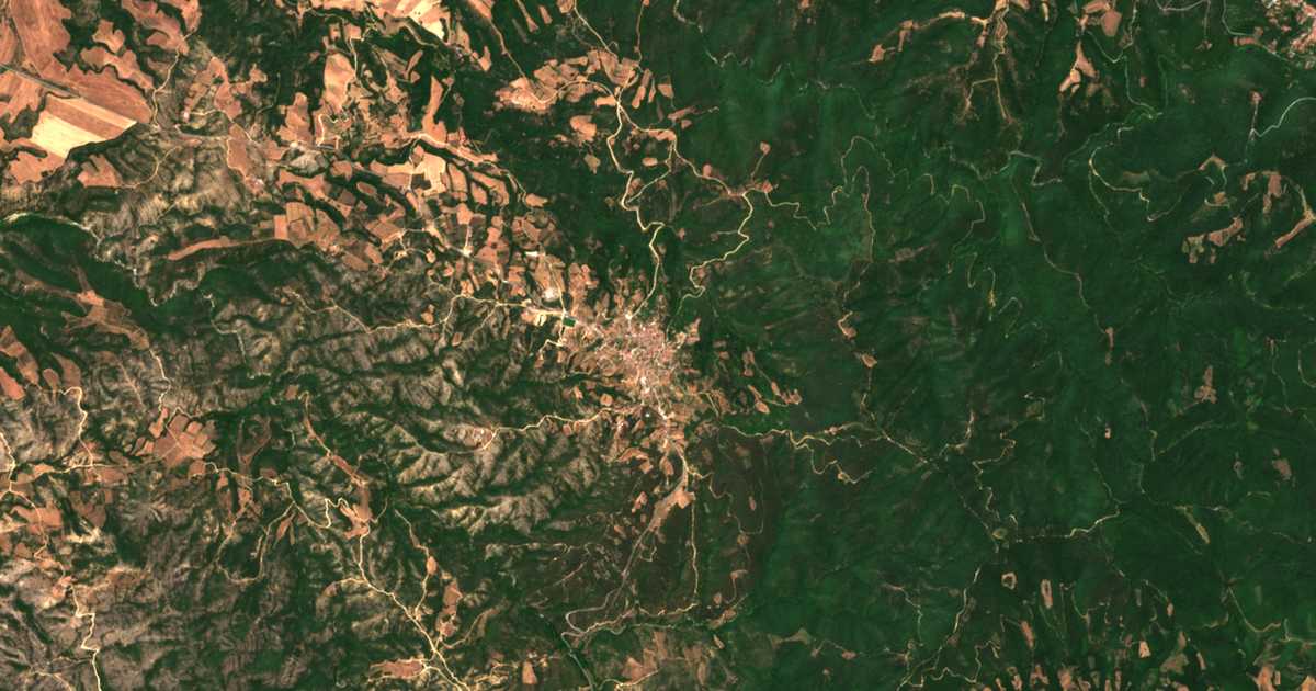 Carte satellite de Stanós