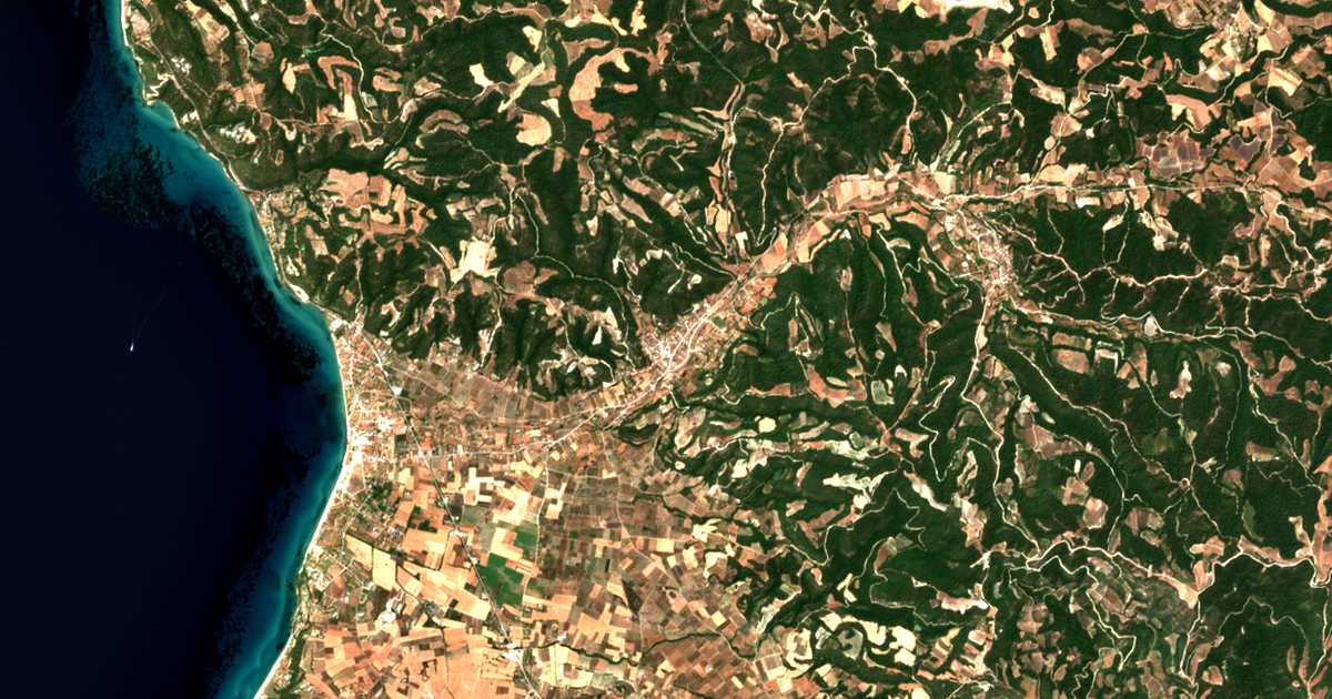 Carte satellite de Foúrka