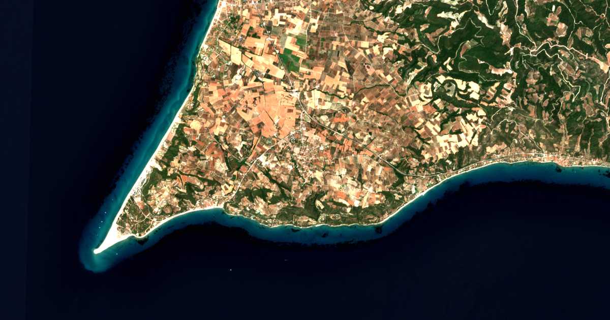 Carte satellite de Kalándra