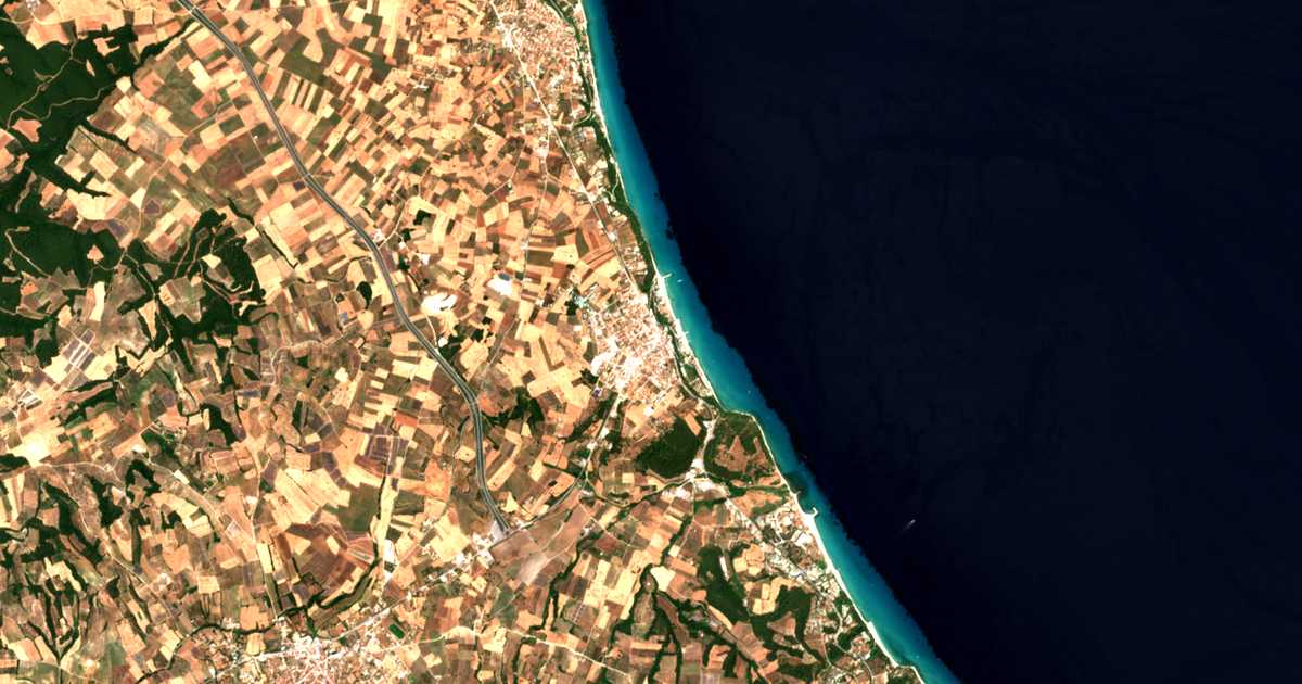 Carte satellite de Kallithéa