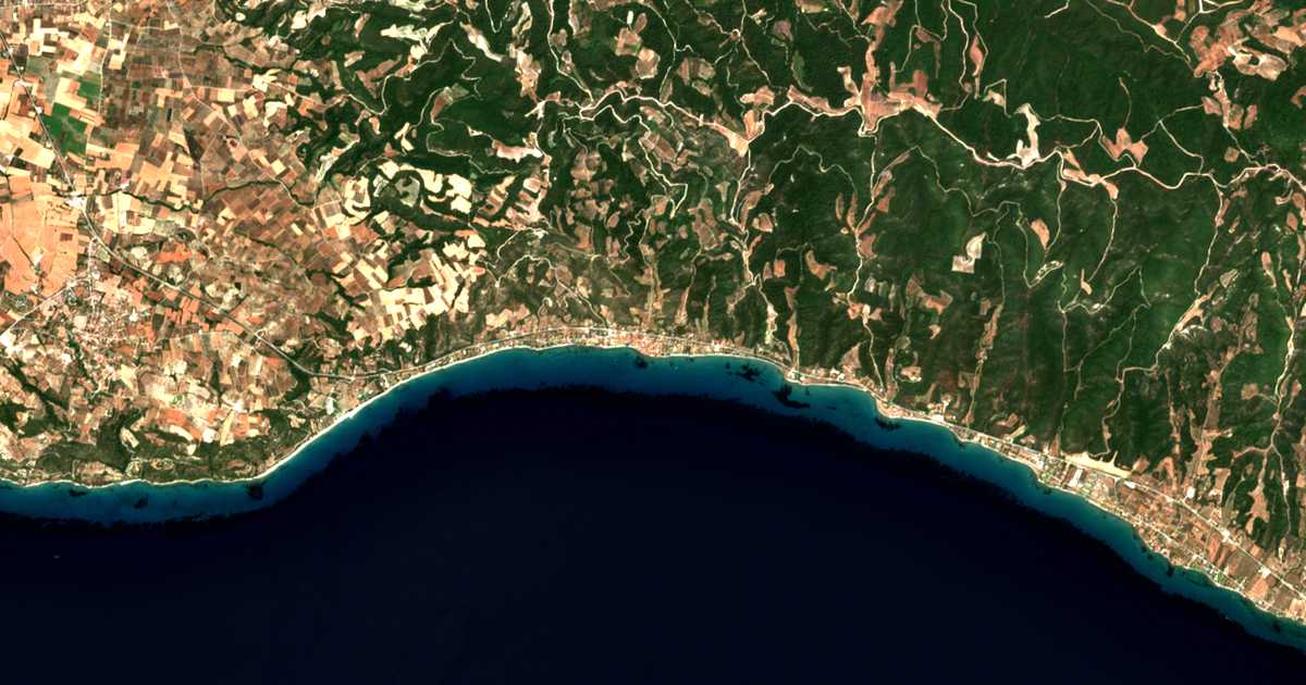Carte satellite de Mólai Kalývai