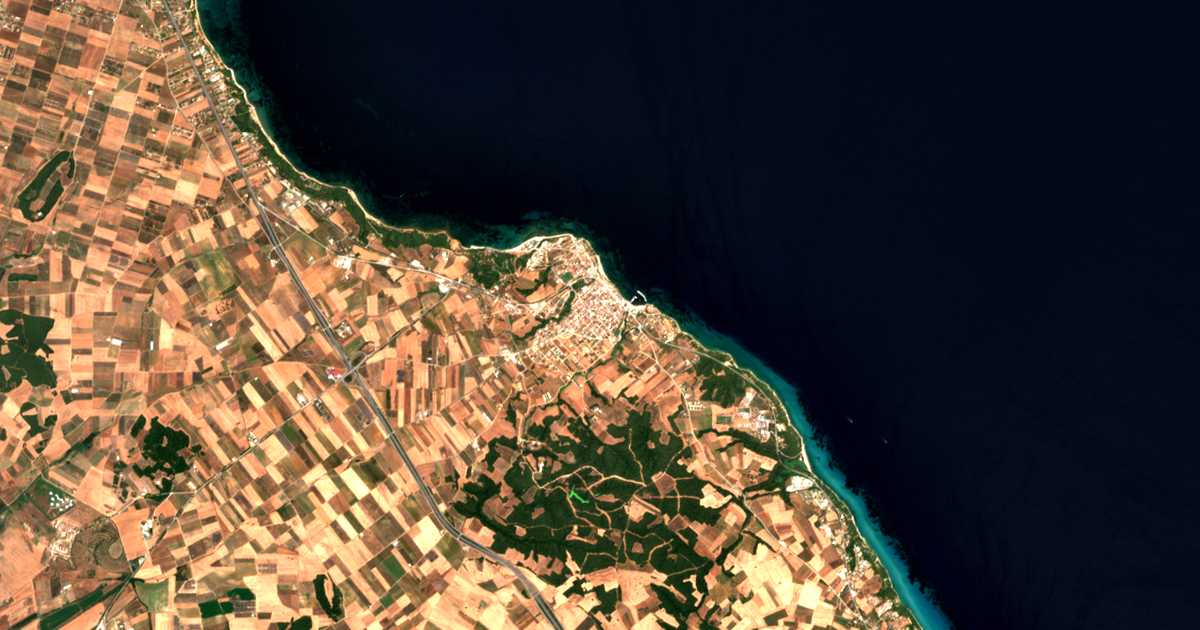 Carte satellite de Néa Fókea
