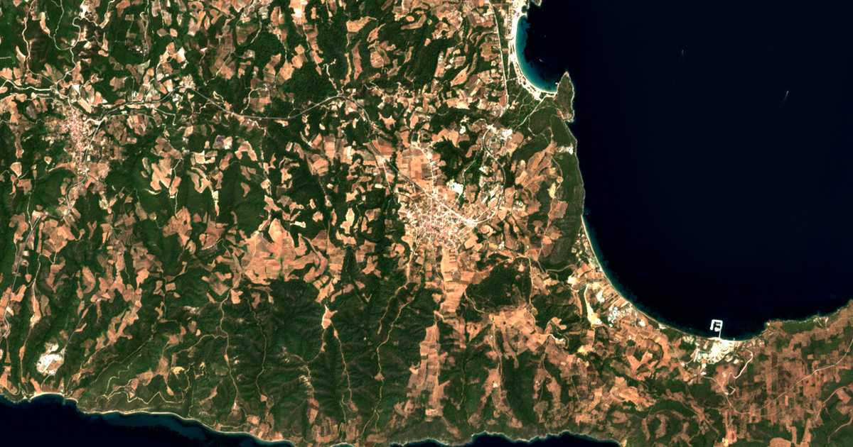 Carte satellite de Palioúri