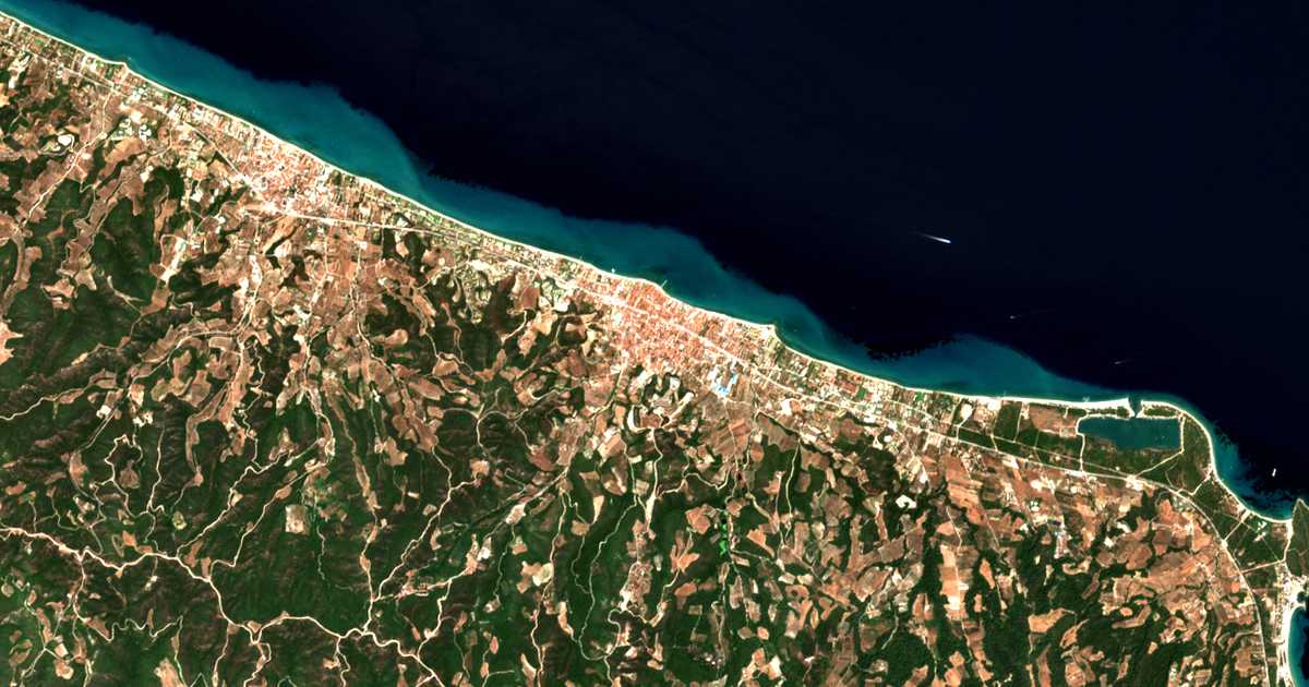 Carte satellite de Pefkochóri