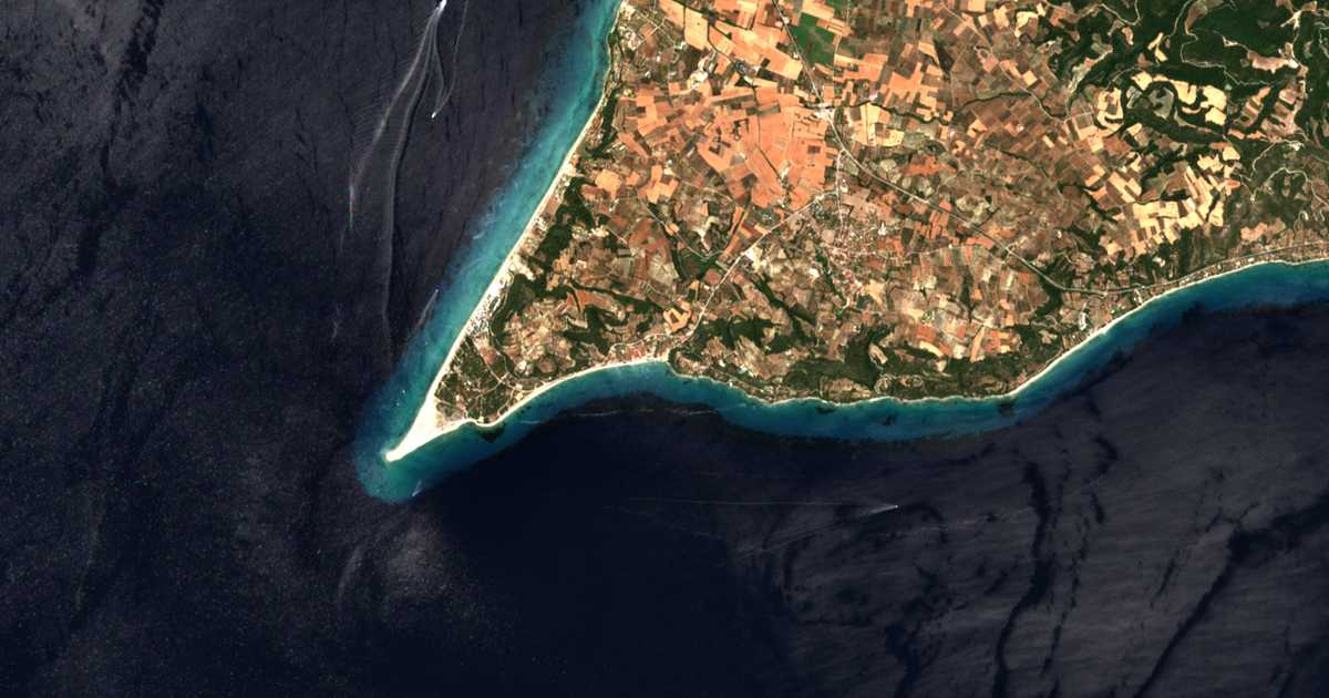 Carte satellite de Posídi