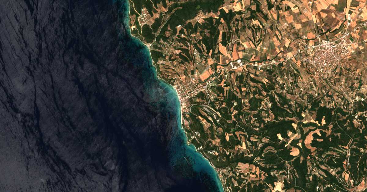 Carte satellite de Síviri